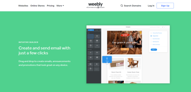 Funzionalità di marketing di Weebly