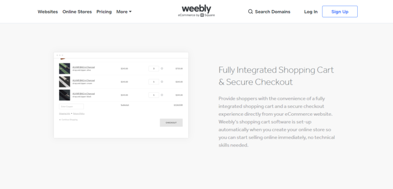 E-commerce Weebly