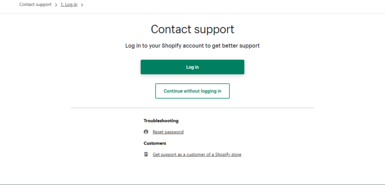 Shopify servizio clienti