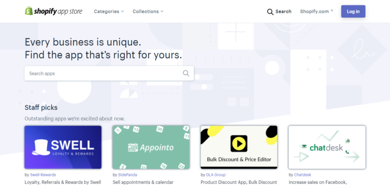 App store di Shopify