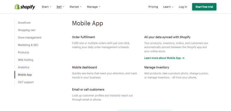 Shopify e-commerce