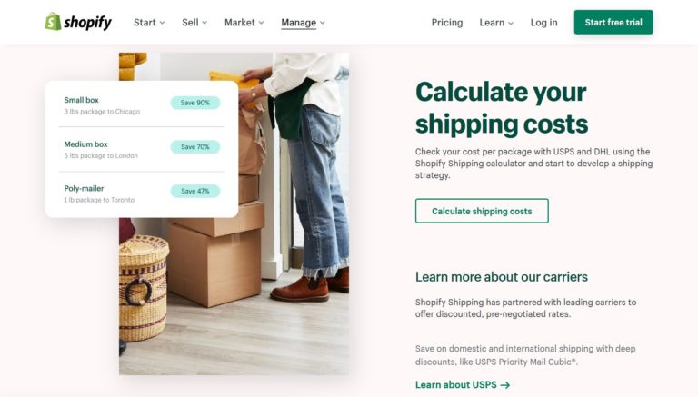 Spedizioni Shopify