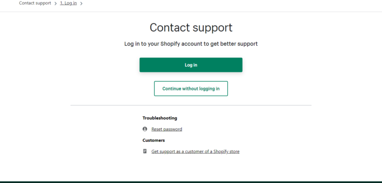 Shopify servizio clienti
