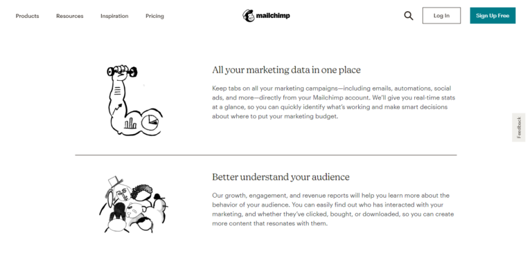 Test e reportistica Mailchimp