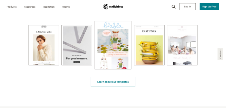 Modelli di email di Mailchimp