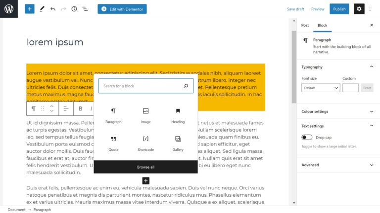 Scrivere un post sul blog in WordPress