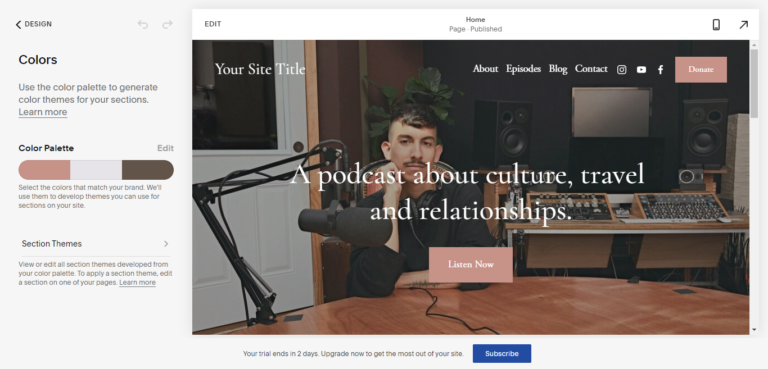 Facilità d'uso di Squarespace