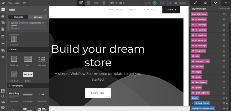 Facilità d'uso del flusso web