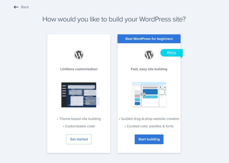 Bluehost WordPress-Installer