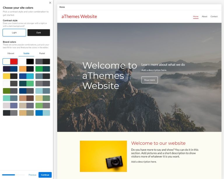 Passen Sie Ihre Website auf Bluehost an
