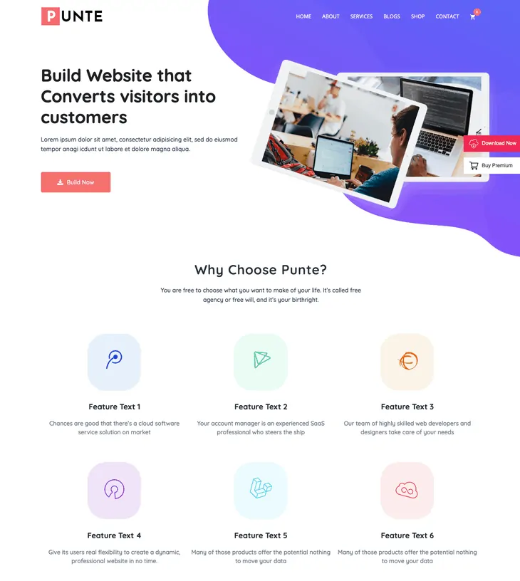 Tema WordPress di Punte