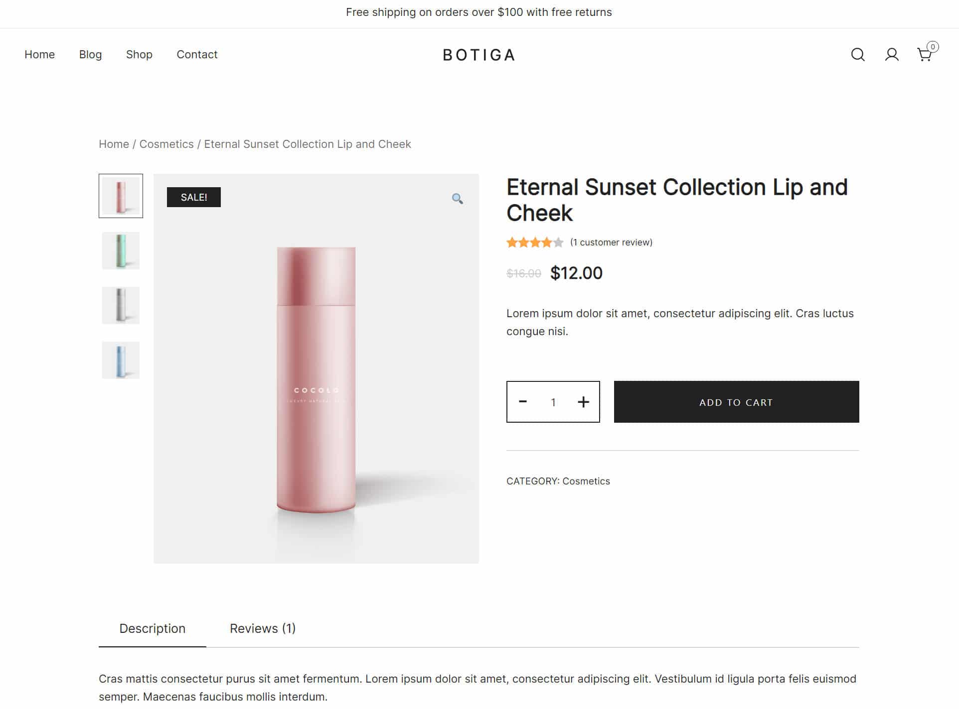 Tema Botiga WooCommerce