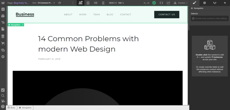 Webflowブログ