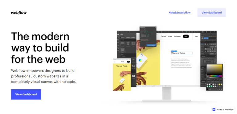 Webflowホームページ