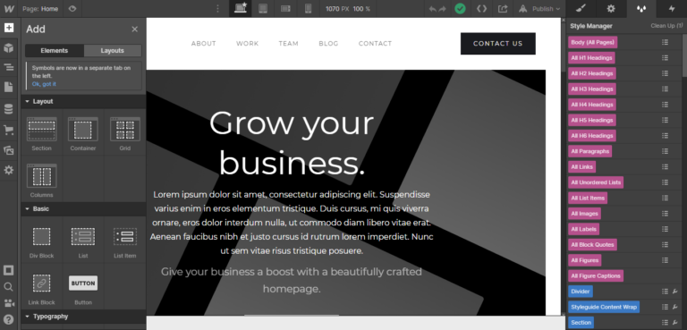 Webflowの使いやすさ