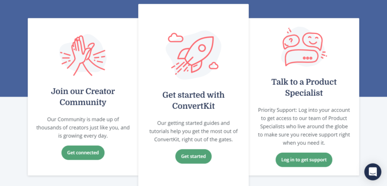 Assistenza clienti di ConvertKit