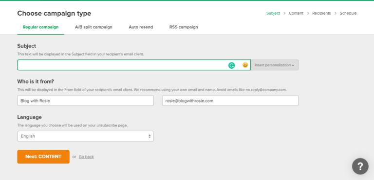 MailerLite facilità d'uso
