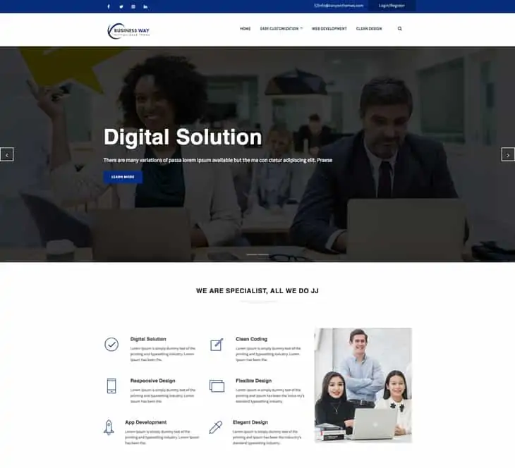 Tema WordPress Business Way Pro