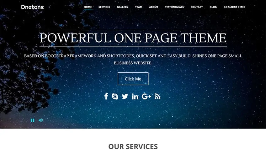 Тема Onetone WordPress