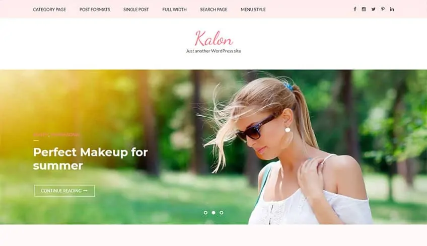Kalon Бесплатная тема WordPress