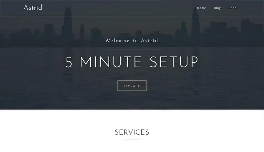 Астрид Бесплатная тема WordPress
