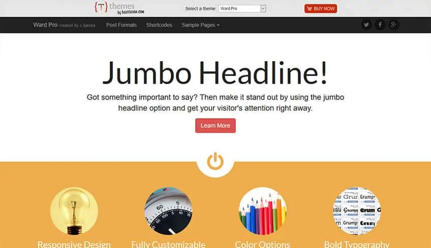 Ward Бесплатная тема WordPress
