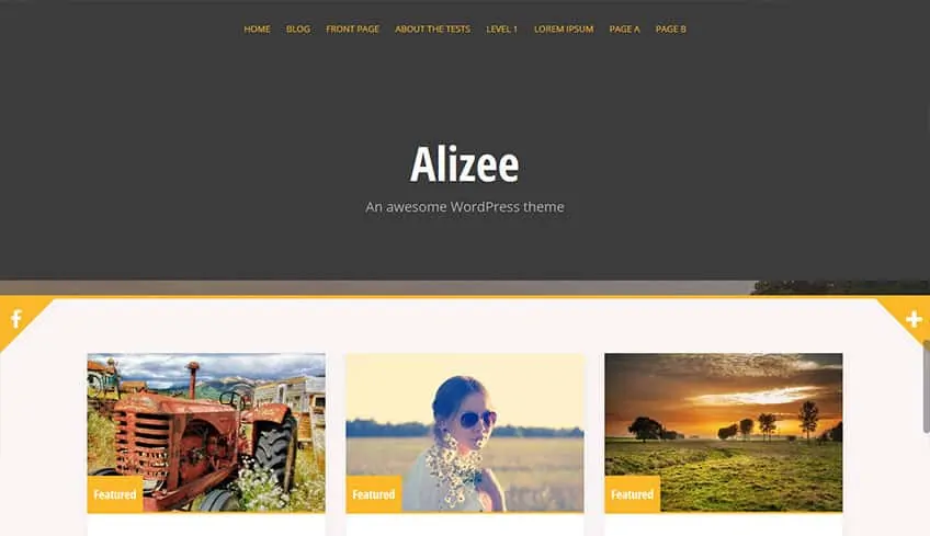 Alizee Бесплатная тема WordPress