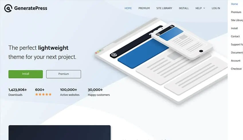 Generate-Press Бесплатная тема WordPress