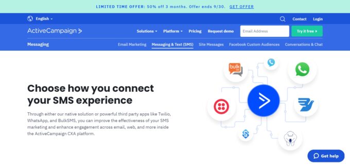 SMS marketing di ActiveCampaign