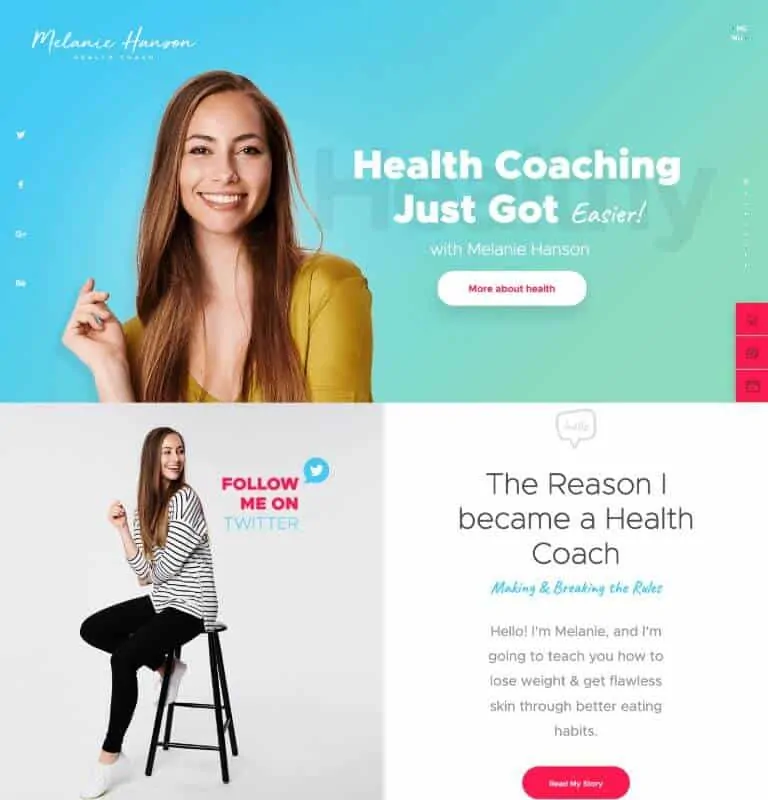 Melanie Hanson – Health CoachProWordPressテーマ