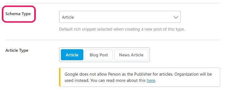 Integrazione dello schema del plugin RankMath per WordPress