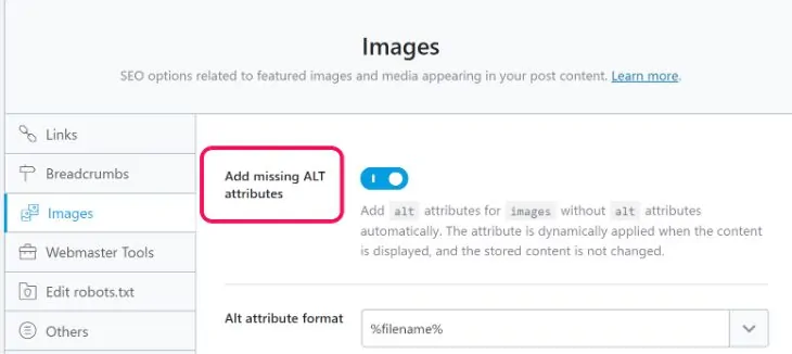 Ottimizzazione delle immagini con il plugin RankMath per WordPress