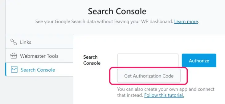 Verifica di Google Search Console con RankMath