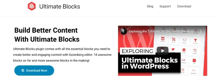 Ultimate BlocksWordPressプラグイン