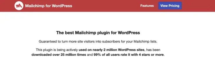 MailchimpWordPressプラグイン