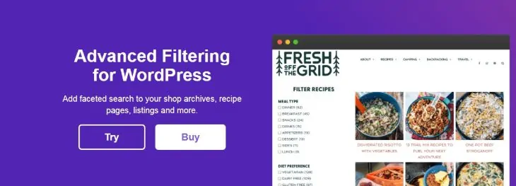 FacetWPWordPress検索プラグイン