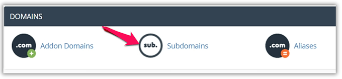 Creazione di sottodomini su cPanel