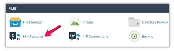 come creare un account FTP
