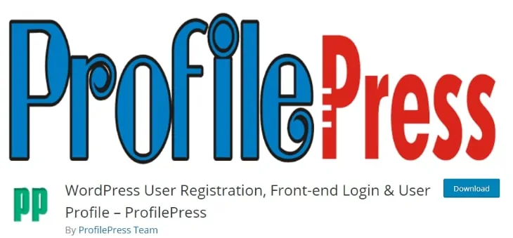 profilepressログインおよび登録プラグイン