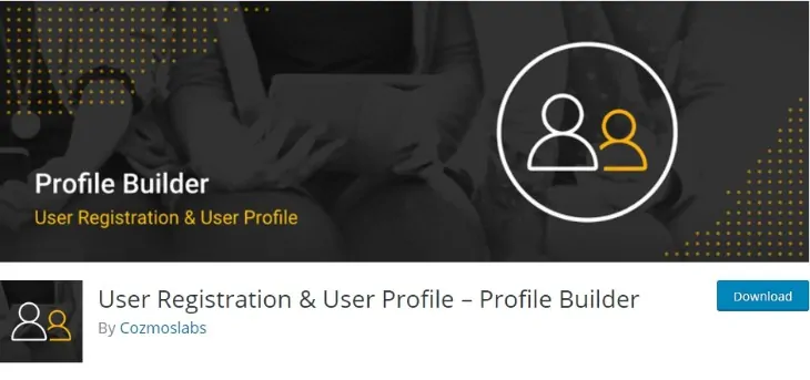 profile-builderログインおよび登録プラグイン