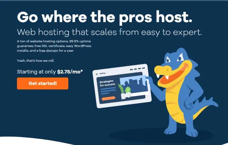Homepage di HostGator