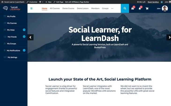 Tema del forum WordPress per studenti sociali