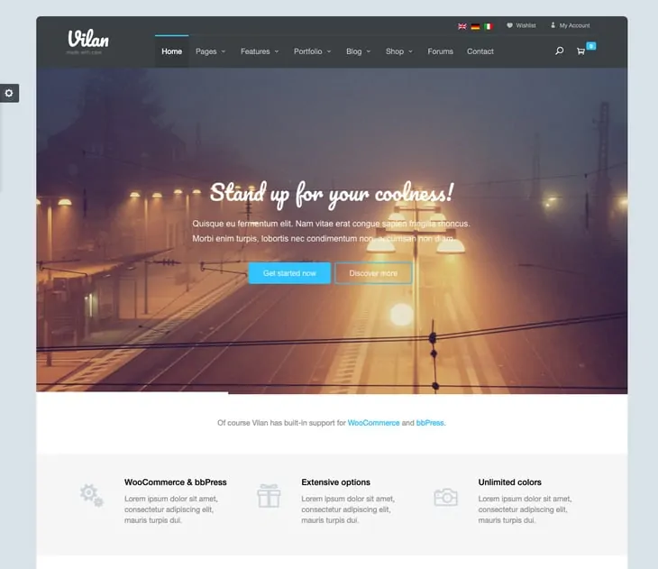 Tema del forum di Vilan WordPress