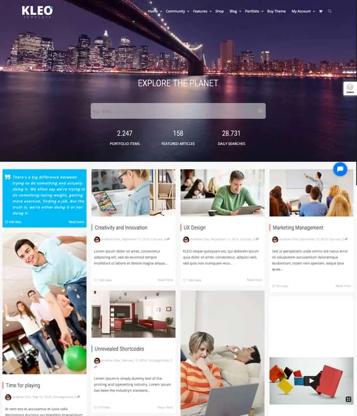 Tema del forum di Kleo WordPress