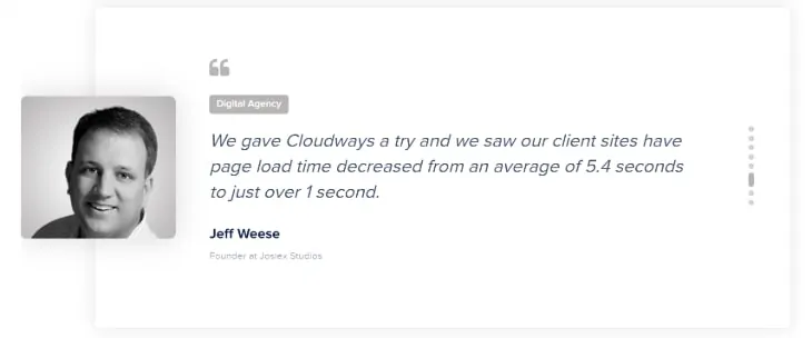 Cloudwaysホスティングのデジタルエージェンシー所有者の証言