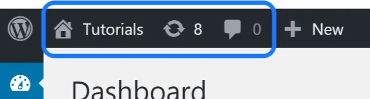 WordPressツールバーのチュートリアルとその他のボタンを強調表示する