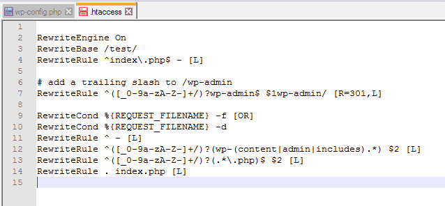 WordPress.htaccessを編集する