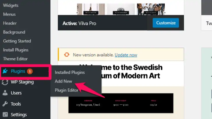 Tambahkan plugin baru