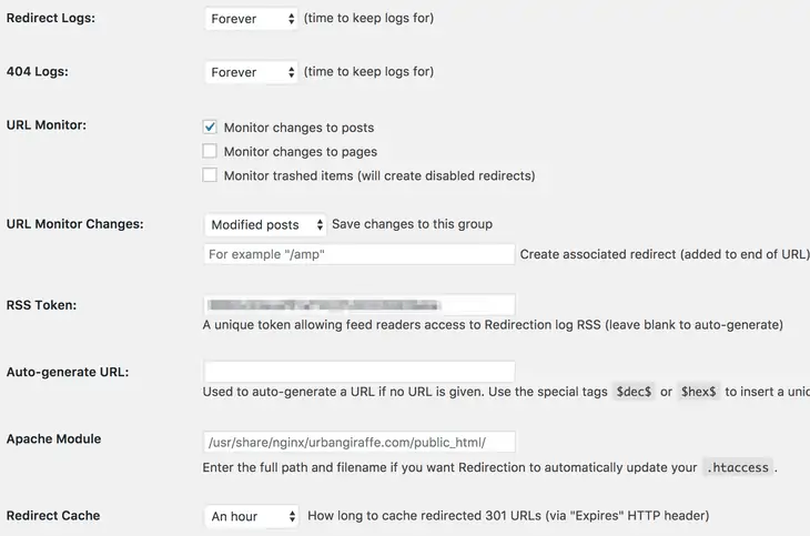 Plugin de redirecionamento de opções