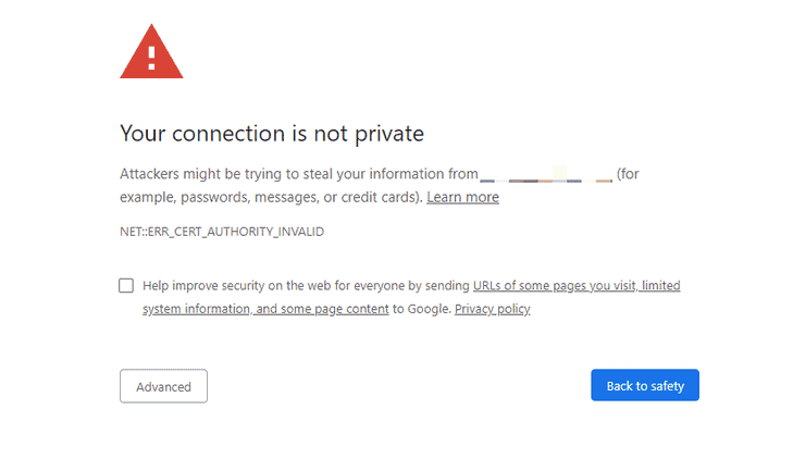 Aviso SSL